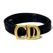 Pre-owned Fabric belts Dior Vintage , Black , Dames