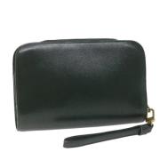 Pre-owned Leather clutches Louis Vuitton Vintage , Black , Dames