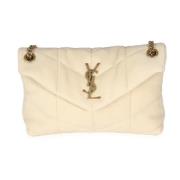 Pre-owned Suede shoulder-bags Yves Saint Laurent Vintage , Beige , Dam...