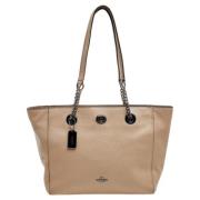 Pre-owned Leather totes Coach Pre-owned , Gray , Dames