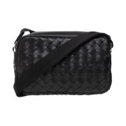 Intrecciato Camera Kleine schoudertas Bottega Veneta , Black , Heren