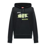 Sweatshirt F-Buxt-Hood-P2 Diesel , Black , Dames