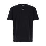 Zwarte T-shirts en Polos REG FIT TEE D2D Dsquared2 , Black , Heren