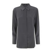 Luxe Zijden Blouse Joseph , Gray , Dames