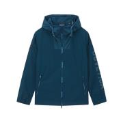 Slim Fit Hooded Jacket Turchese Duvetica , Blue , Heren