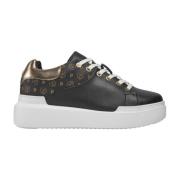 Lage Sneakers Heritage Model Pollini , Black , Dames