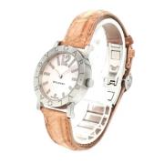 Pre-owned Stainless Steel watches Bvlgari Vintage , Pink , Dames