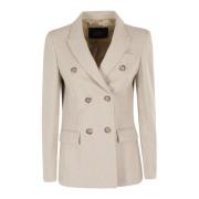 Stijlvolle Jas Seventy , Beige , Dames