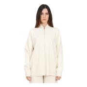 Ivory Teorema Sweatshirt Max Mara , Beige , Dames