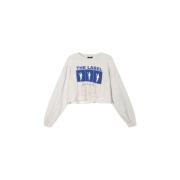 Wereldtour Cropped Sweater Alix The Label , White , Dames