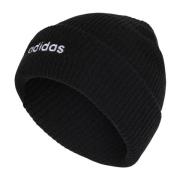 Klassieke Beanie Hoed Zwart Adidas , Black , Unisex