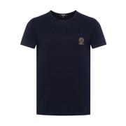 Medusa Head Print Jersey T-shirts Versace , Blue , Heren