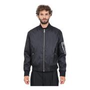 Chromo Couture Bomber Coat Versace Jeans Couture , Black , Heren