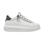 Stud Sneakers Wit Zilver Karl Lagerfeld , White , Dames