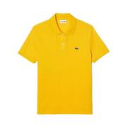 Korte Mouw Polo Shirt Lacoste , Yellow , Heren