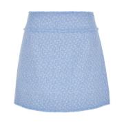 Tweed A Line Rok Dolce & Gabbana , Blue , Dames