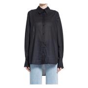 Zwart Kimono Mouw Shirt TotêMe , Black , Dames