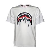 Grafisch Loose Smooth T-Shirt Sprayground , White , Heren