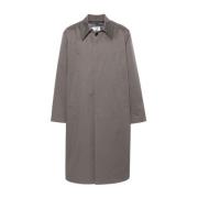 Katoenen Twill Trench Coat MM6 Maison Margiela , Gray , Heren