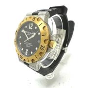 Pre-owned Stainless Steel watches Bvlgari Vintage , Black , Heren