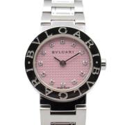 Pre-owned Stainless Steel watches Bvlgari Vintage , Pink , Dames