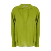 Groene V-hals Shirt Philosophy di Lorenzo Serafini , Green , Dames