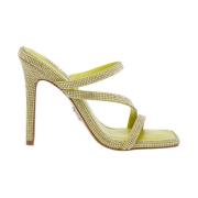 "Neo Strass Hoge Hak Sandalen" Steve Madden , Yellow , Dames