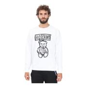 Teddy Bear Crewneck Sweater Moschino , White , Heren