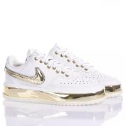 Witte Gouden Sneakers Op Maat Gemaakte Damesschoenen Nike , White , Da...