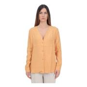 Elegante Oranje Signature Print Overhemd Armani Exchange , Orange , Da...