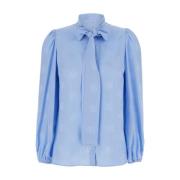 DG Logo Blouse Dolce & Gabbana , Blue , Dames