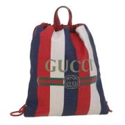 Pre-owned Canvas backpacks Gucci Vintage , Multicolor , Dames