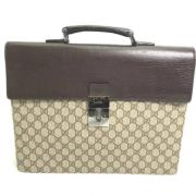 Pre-owned Canvas gucci-bags Gucci Vintage , Beige , Heren