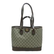 Pre-owned Canvas gucci-bags Gucci Vintage , Beige , Dames