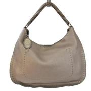 Pre-owned Leather shoulder-bags Fendi Vintage , Beige , Dames