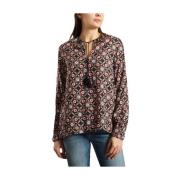 Multicolor Bedrukte Blouse met Strik Kraag A.p.c. , Multicolor , Dames