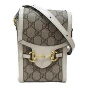 Pre-owned Canvas gucci-bags Gucci Vintage , Beige , Dames