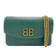 Pre-owned Leather balenciaga-bags Balenciaga Vintage , Green , Dames