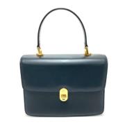 Pre-owned Leather gucci-bags Gucci Vintage , Blue , Dames