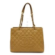 Pre-owned Leather chanel-bags Chanel Vintage , Brown , Dames