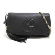 Pre-owned Leather gucci-bags Gucci Vintage , Black , Dames