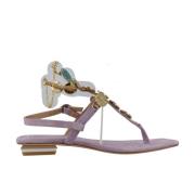 Stijlvolle Platte Sandalen Alma EN Pena , Purple , Dames