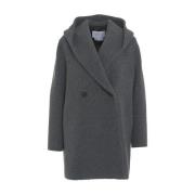 Grijze Jas Aw24 Stijlvolle Damesmode Harris Wharf London , Gray , Dame...