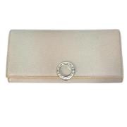 Pre-owned Leather wallets Bvlgari Vintage , Gray , Dames