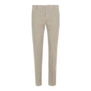 Fluweel Gestreepte Broek Dondup , Beige , Heren