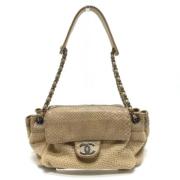 Pre-owned Fabric chanel-bags Chanel Vintage , Beige , Dames