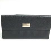 Pre-owned Leather wallets Bvlgari Vintage , Black , Dames