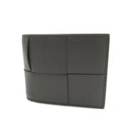 Pre-owned Leather wallets Bottega Veneta Vintage , Gray , Unisex