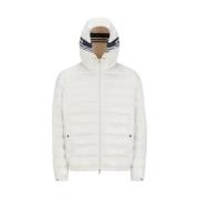 Korte Donsjas Offwhite Moncler , White , Heren