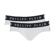 Elastische Witte Logo Intieme Set Philipp Plein , White , Heren